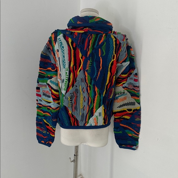 Vintage Rare Deadstock Coogi Cropped Shawl Collar Cardigan Sweater - Picture 4 of 6